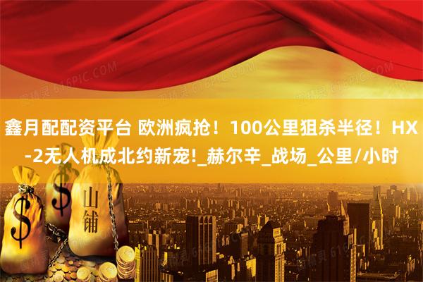 鑫月配配资平台 欧洲疯抢！100公里狙杀半径！HX-2无人机成北约新宠!_赫尔辛_战场_公里/小时